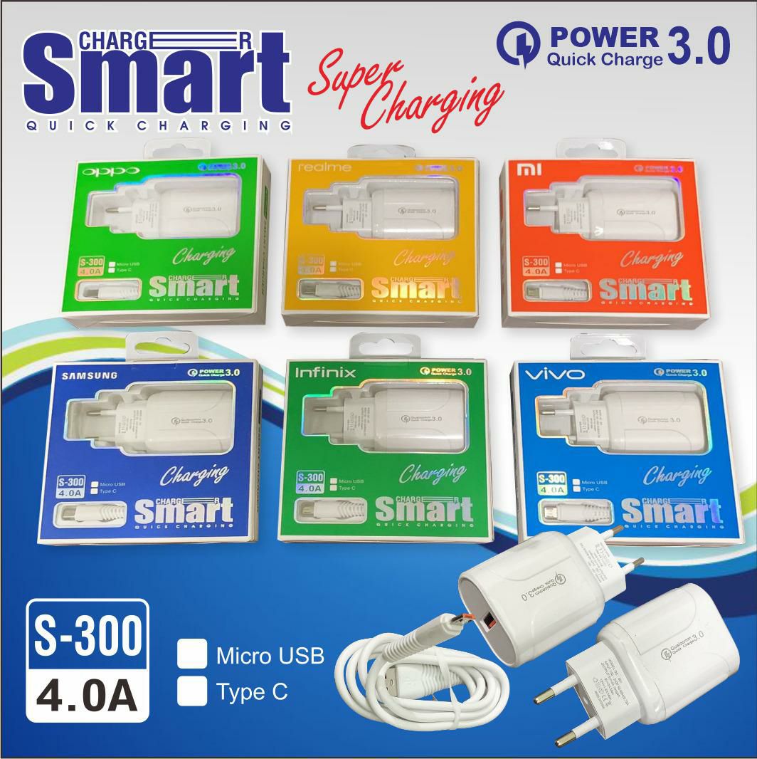 TRAVEL CHARGER  BRAND ORIGINAL S300 FAST (NG)  TYPE C